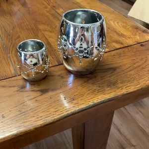 Slatkin & Co. tea light holders